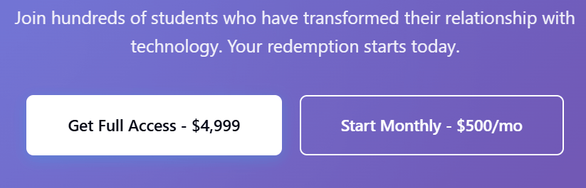 digital redemption membership cost